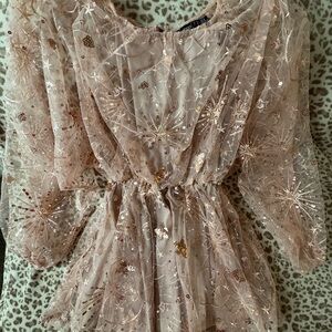 Boohoo Sparkly Star Dress